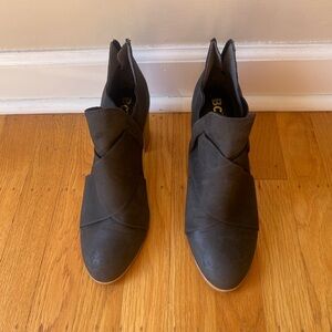 BC Women's Charcoal Ankle Booties